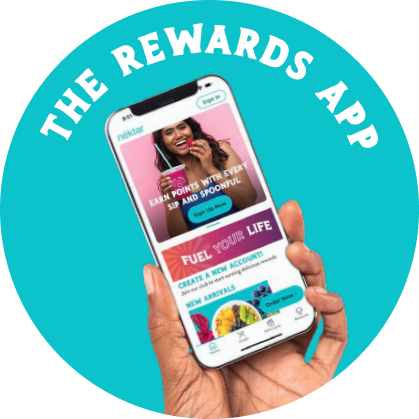 Nekter Rewards App with phone