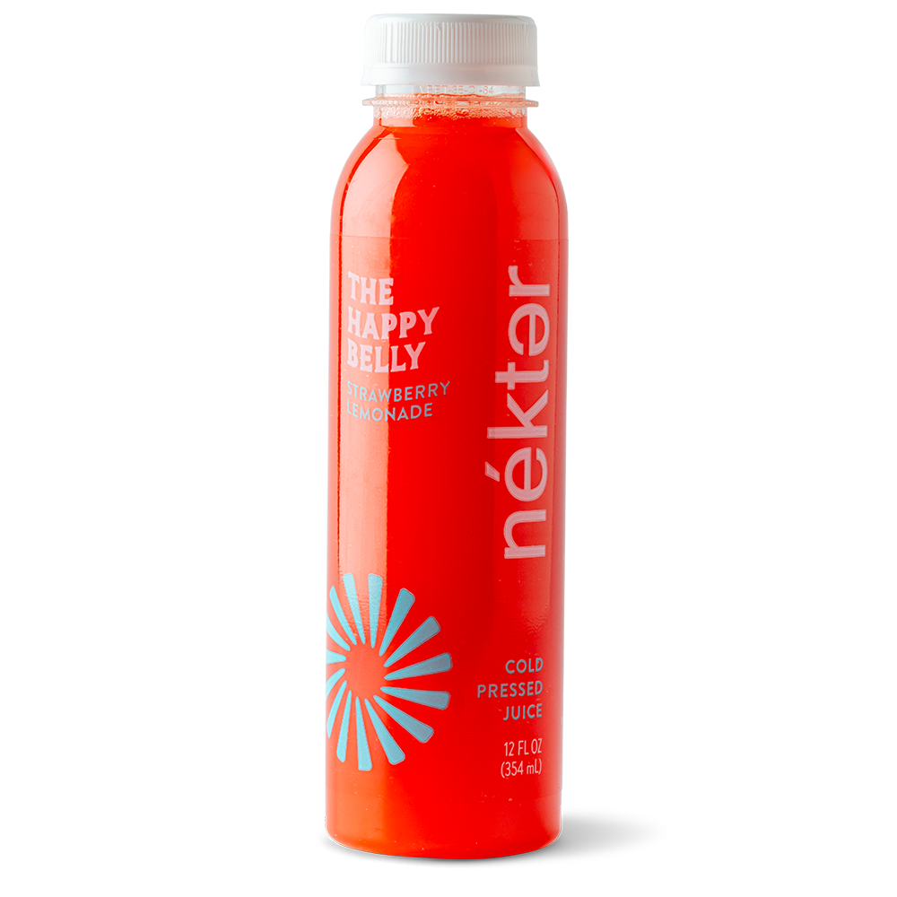 The Happy Belly strawberry lemonade by Nekter
