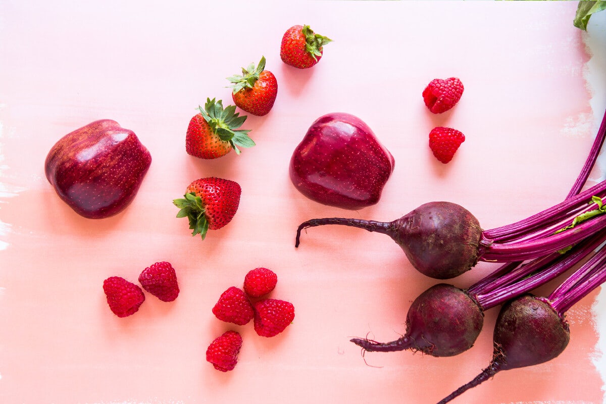 red fruits and veggies