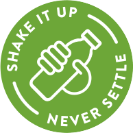 Shake it up never settle 