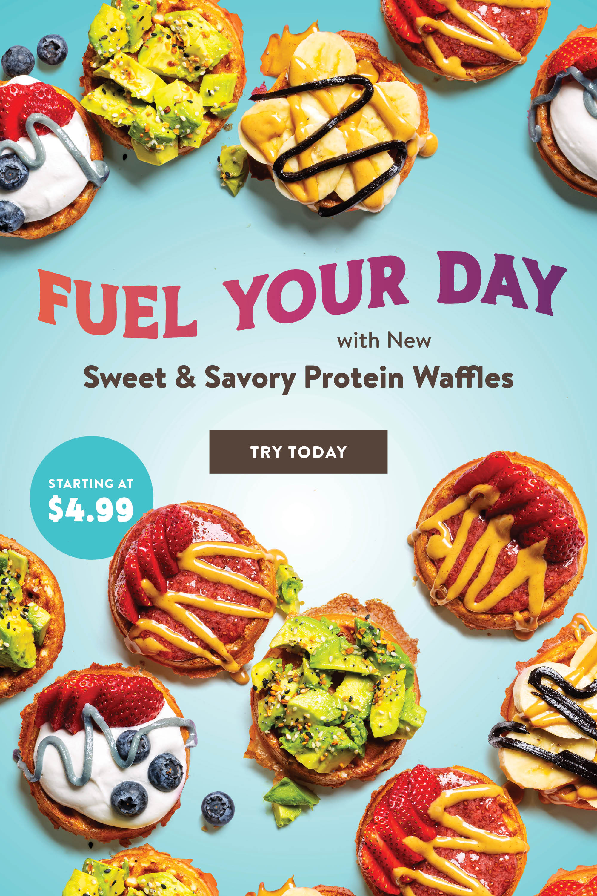 Fuel your day with protein waffles