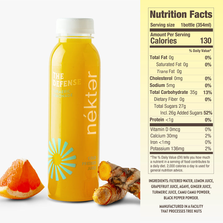 The Defense Grab N Go Bottle with nutritionals