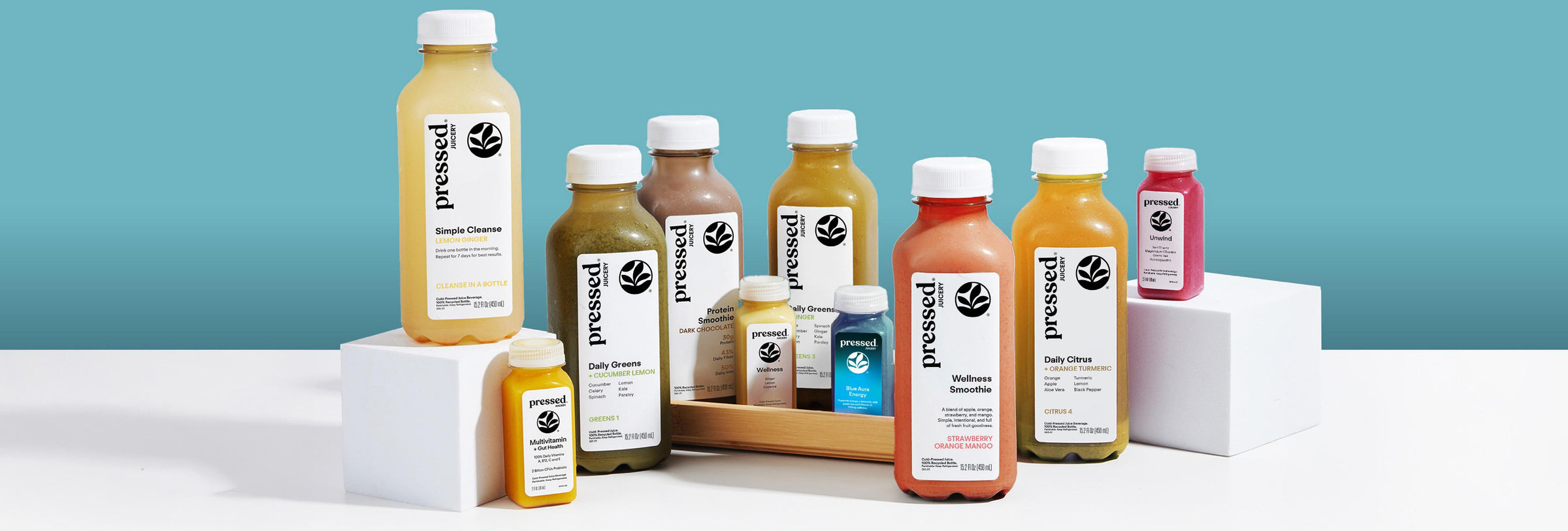 Assorted Pressed Juicery Bottles