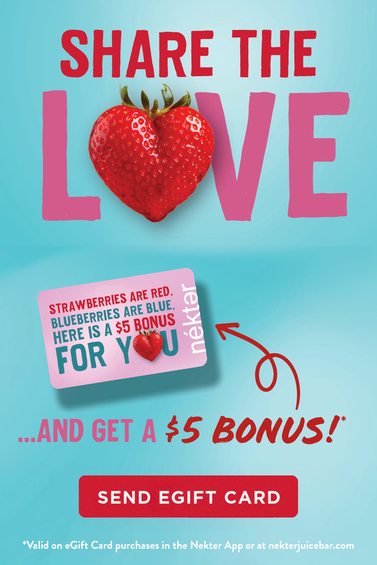 Share the love gift card offer